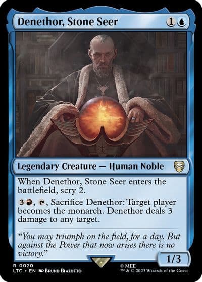Denethor Stone Seer Commander: The Lord of the Rings: Tales of Middle-earth Magic card