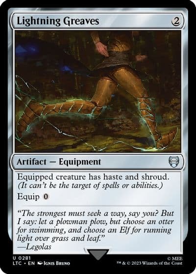 Lightning Greaves Commander: The Lord of the Rings: Tales of Middle-earth Magic card