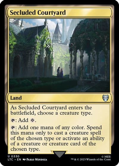 Secluded Courtyard Commander: The Lord of the Rings: Tales of Middle-earth Magic card