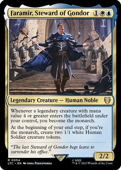 Faramir Steward of Gondor Commander: The Lord of the Rings: Tales of Middle-earth Magic card