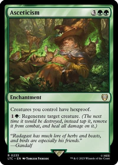 Asceticism Commander: The Lord of the Rings: Tales of Middle-earth Magic card