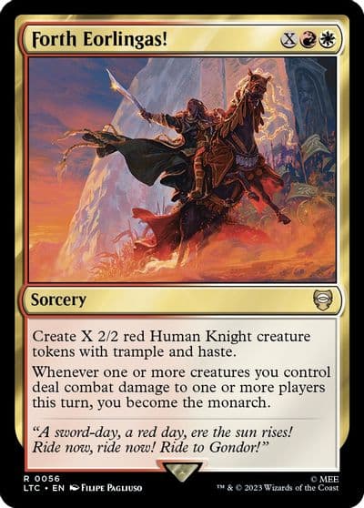Forth Eorlingas Commander: The Lord of the Rings: Tales of Middle-earth Magic card