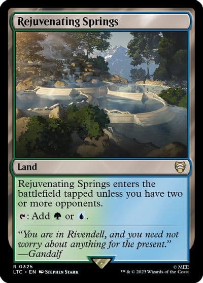 Rejuvenating Springs Commander: The Lord of the Rings: Tales of Middle-earth Magic card