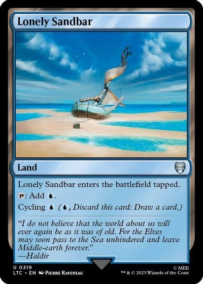 Lonely Sandbar Commander: The Lord of the Rings: Tales of Middle-earth Magic card