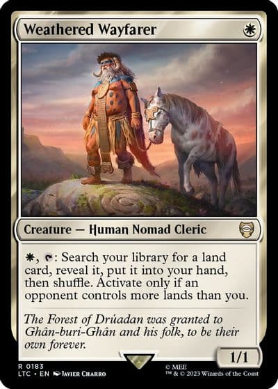 Weathered Wayfarer Commander: The Lord of the Rings: Tales of Middle-earth Magic card