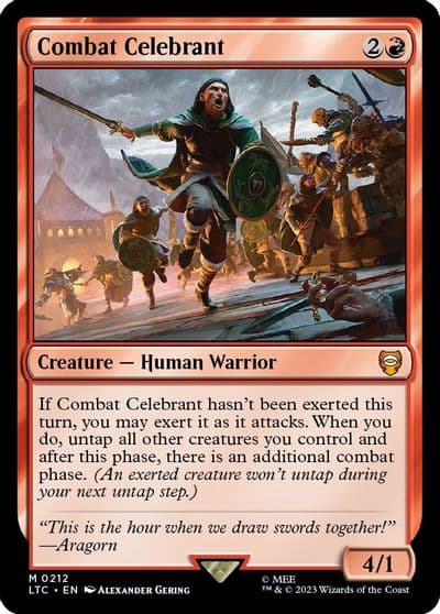 Combat Celebrant Commander: The Lord of the Rings: Tales of Middle-earth Magic card