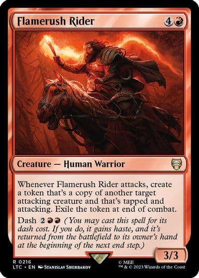 Flamerush Rider Commander: The Lord of the Rings: Tales of Middle-earth Magic card