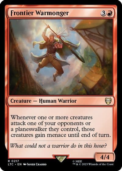 Frontier Warmonger Commander: The Lord of the Rings: Tales of Middle-earth Magic card