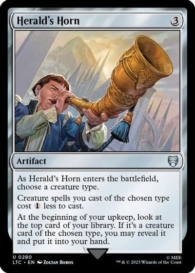 Heralds Horn Commander: The Lord of the Rings: Tales of Middle-earth Magic card