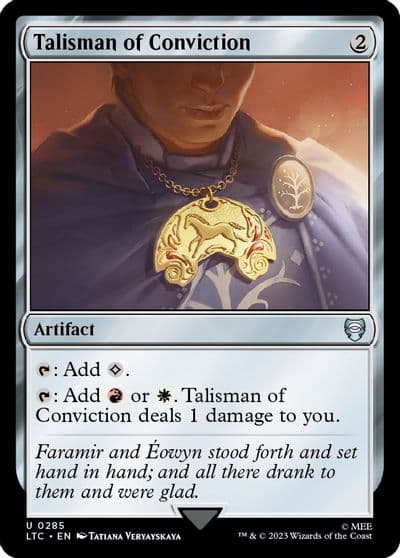 Talisman of Conviction Commander: The Lord of the Rings: Tales of Middle-earth Magic card
