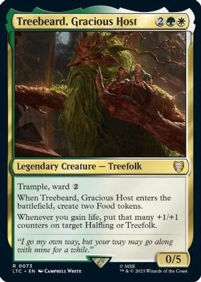 Treebeard Gracious Host Commander: The Lord of the Rings: Tales of Middle-earth Magic card