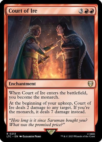 Court of Ire Commander: The Lord of the Rings: Tales of Middle-earth Magic card