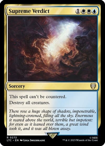 Supreme Verdict Commander: The Lord of the Rings: Tales of Middle-earth Magic card