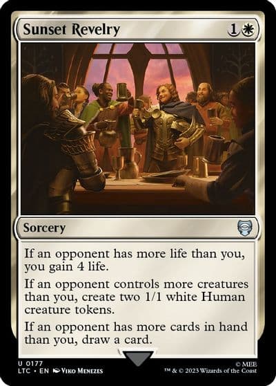Sunset Revelry Commander: The Lord of the Rings: Tales of Middle-earth Magic card