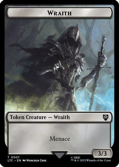 Wraith Food 0011 Double Sided Token Commander: The Lord of the Rings: Tales of Middle-earth Magic card