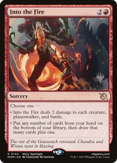 Into the Fire Promo Pack: March of the Machine Magic card