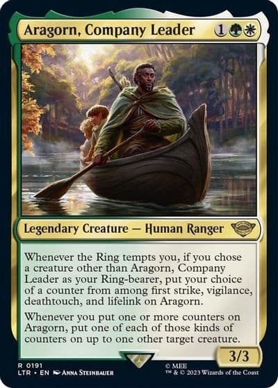 Aragorn Company Leader Universes Beyond: The Lord of the Rings: Tales of Middle-earth Magic card