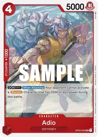 Adio Pillars of Strength One Piece card