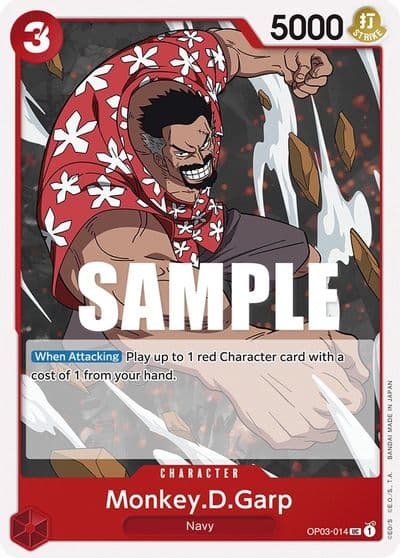 MonkeyDGarp Pillars of Strength One Piece card