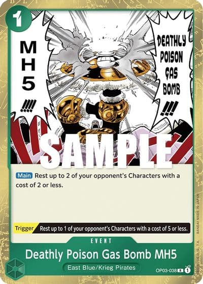 Deathly Poison Gas Bomb MH5 Pillars of Strength One Piece card