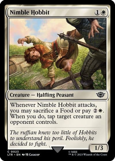 Nimble Hobbit Universes Beyond: The Lord of the Rings: Tales of Middle-earth Magic card