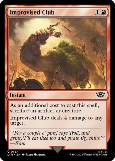 Improvised Club Universes Beyond: The Lord of the Rings: Tales of Middle-earth Magic card
