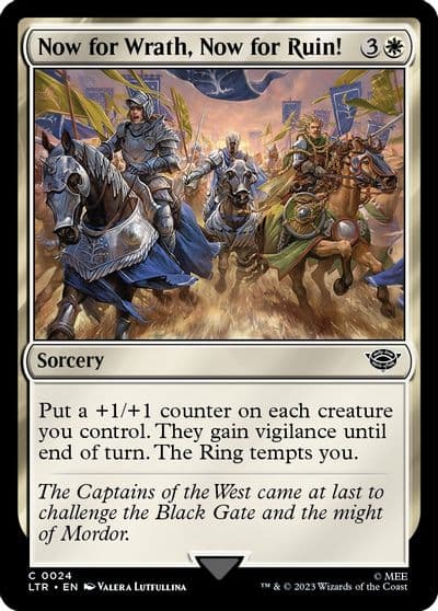 Now for Wrath Now for Ruin Universes Beyond: The Lord of the Rings: Tales of Middle-earth Magic card
