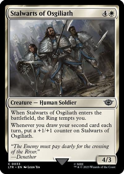 Stalwarts of Osgiliath Universes Beyond: The Lord of the Rings: Tales of Middle-earth Magic card