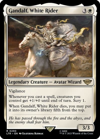 Gandalf White Rider Universes Beyond: The Lord of the Rings: Tales of Middle-earth Magic card