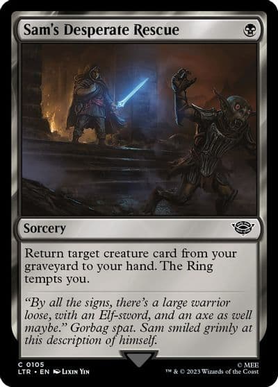Sams Desperate Rescue Universes Beyond: The Lord of the Rings: Tales of Middle-earth Magic card