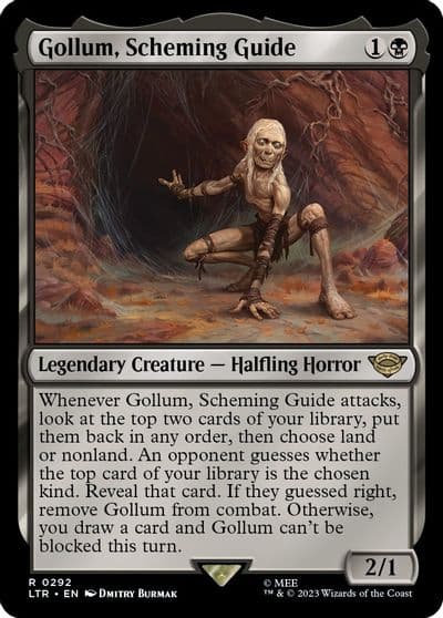 Gollum Scheming Guide Universes Beyond: The Lord of the Rings: Tales of Middle-earth Magic card