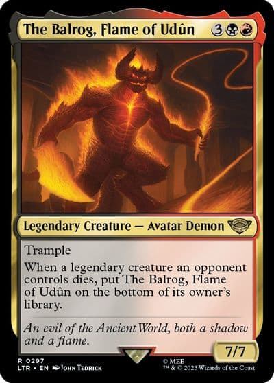 The Balrog Flame of Udun Universes Beyond: The Lord of the Rings: Tales of Middle-earth Magic card