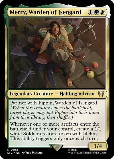 Merry Warden of Isengard Commander: The Lord of the Rings: Tales of Middle-earth Magic card