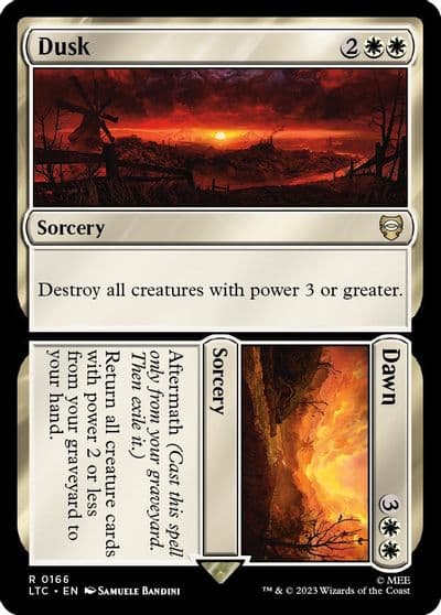 Dusk Dawn Commander: The Lord of the Rings: Tales of Middle-earth Magic card