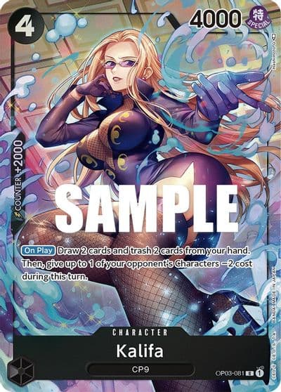 Kalifa 081 Alternate Art Pillars of Strength One Piece card