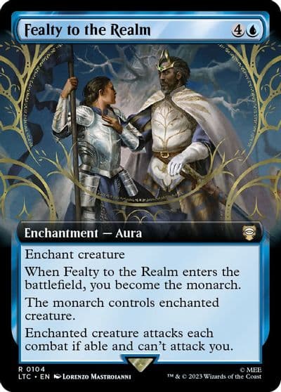 Fealty to the Realm Extended Art Commander: The Lord of the Rings: Tales of Middle-earth Magic card