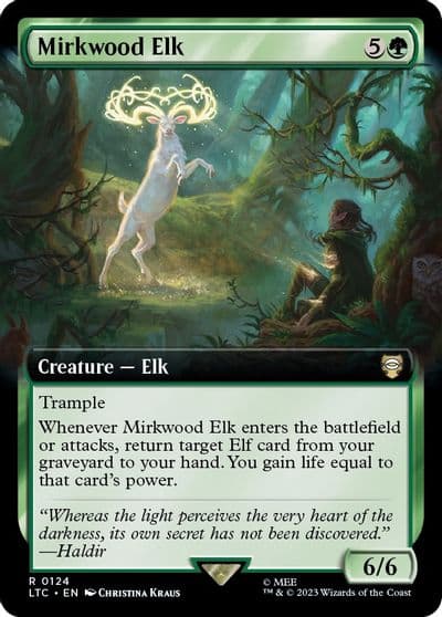Mirkwood Elk Extended Art Commander: The Lord of the Rings: Tales of Middle-earth Magic card