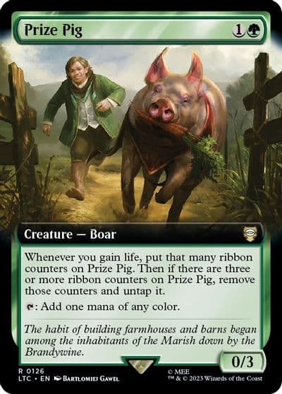 Prize Pig Extended Art Commander: The Lord of the Rings: Tales of Middle-earth Magic card