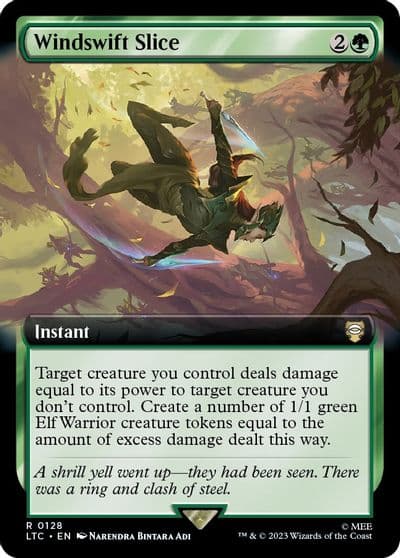 Windswift Slice Extended Art Commander: The Lord of the Rings: Tales of Middle-earth Magic card