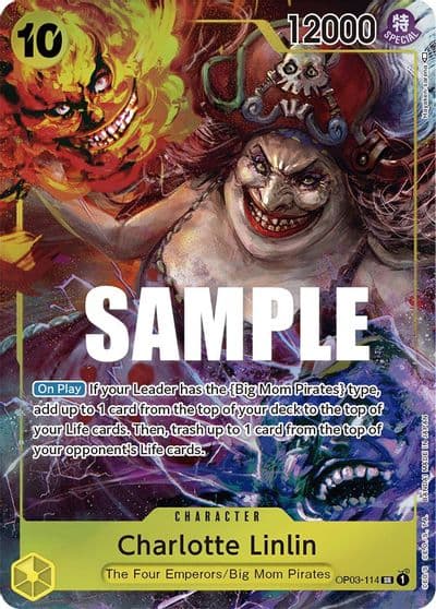 Charlotte Linlin 114 Alternate Art Pillars of Strength One Piece card