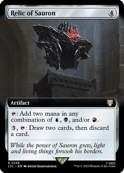 Relic of Sauron Extended Art Commander: The Lord of the Rings: Tales of Middle-earth Magic card