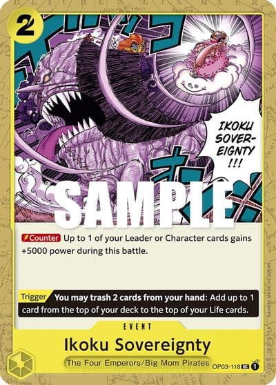 Ikoku Sovereignty Pillars of Strength One Piece card