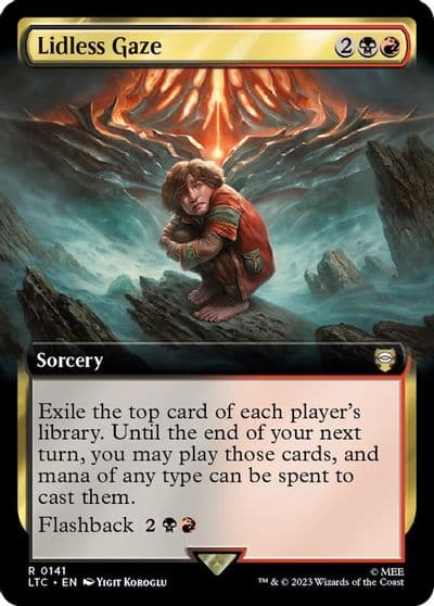 Lidless Gaze Extended Art Commander: The Lord of the Rings: Tales of Middle-earth Magic card