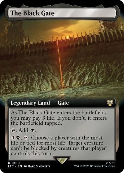 The Black Gate Extended Art Commander: The Lord of the Rings: Tales of Middle-earth Magic card