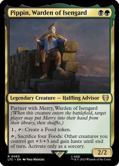 Pippin Warden of Isengard Commander: The Lord of the Rings: Tales of Middle-earth Magic card