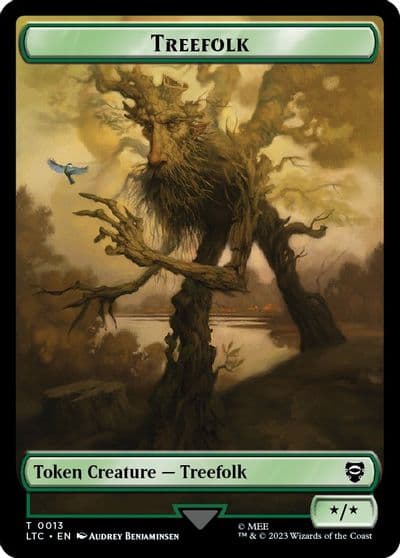 Treefolk Food 0009 Double Sided Token Commander: The Lord of the Rings: Tales of Middle-earth Magic card