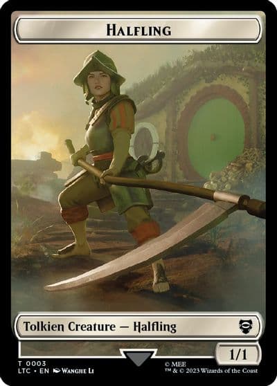 Halfling Treasure Double Sided Token Commander: The Lord of the Rings: Tales of Middle-earth Magic card