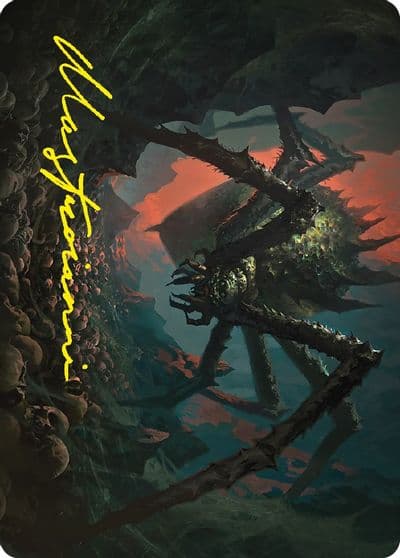 Shelob Child of Ungoliant Art Card Gold Stamped Signature Art Series: Universes Beyond: The Lord of the Rings: Tales of Middle-earth Magic card