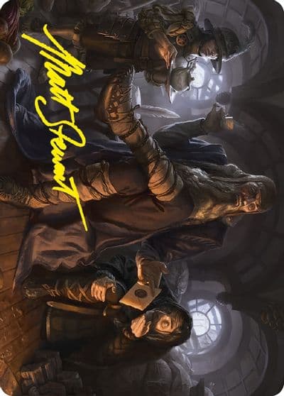 Sharkey Tyrant of the Shire Art Card Gold Stamped Signature Art Series: Universes Beyond: The Lord of the Rings: Tales of Middle-earth Magic card