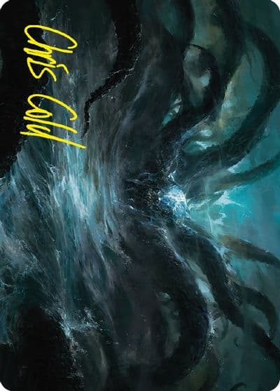 The Watcher in the Water Art Card Gold Stamped Signature Art Series: Universes Beyond: The Lord of the Rings: Tales of Middle-earth Magic card